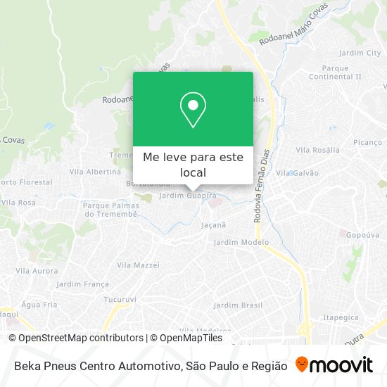 Beka Pneus Centro Automotivo mapa