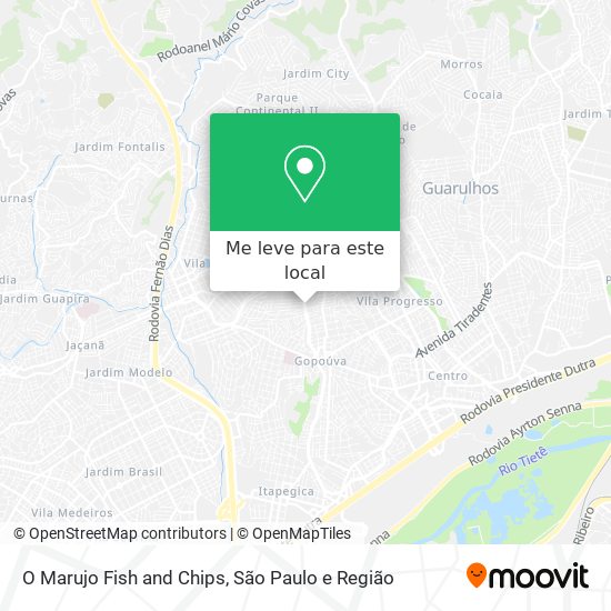 O Marujo Fish and Chips mapa