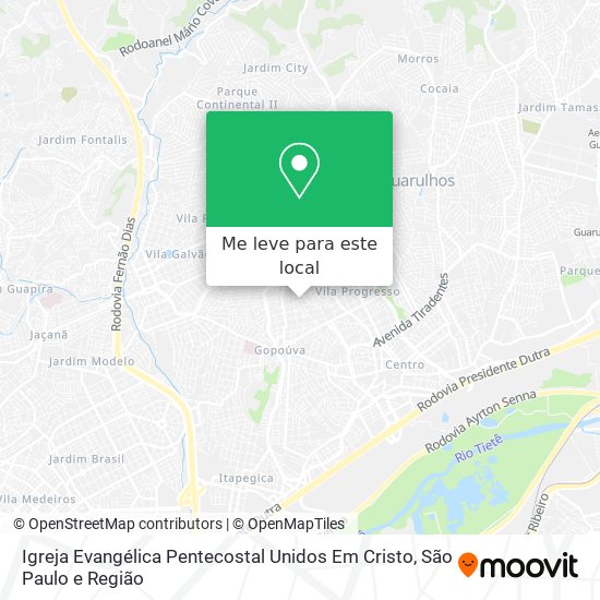 Igreja Evangélica Pentecostal Unidos Em Cristo mapa