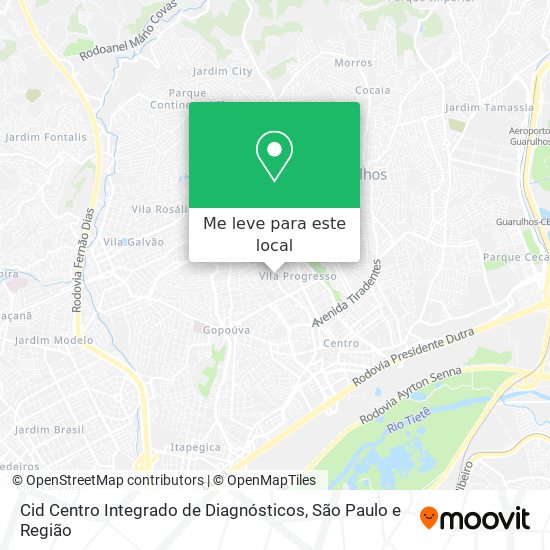 Cid Centro Integrado de Diagnósticos mapa