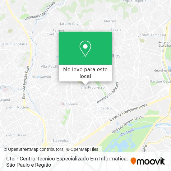 Ctei - Centro Tecnico Especializado Em Informatica mapa