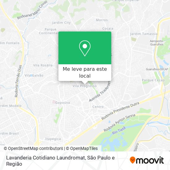 Lavanderia Cotidiano Laundromat mapa