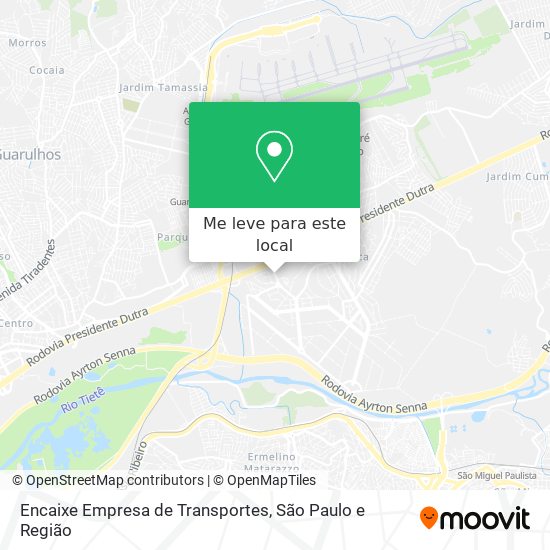Encaixe Empresa de Transportes mapa
