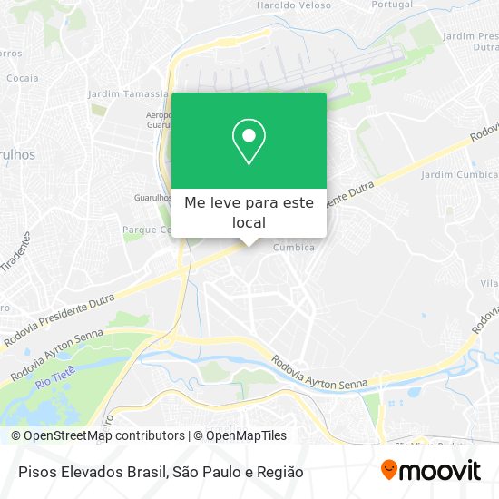 Pisos Elevados Brasil mapa