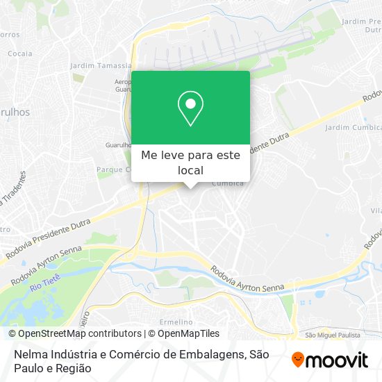 Nelma Indústria e Comércio de Embalagens mapa