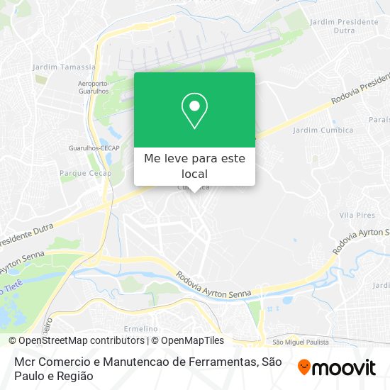 Mcr Comercio e Manutencao de Ferramentas mapa