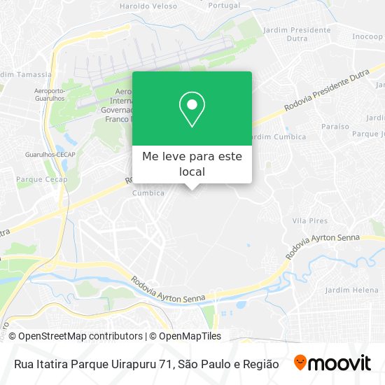 Rua Itatira Parque Uirapuru 71 mapa
