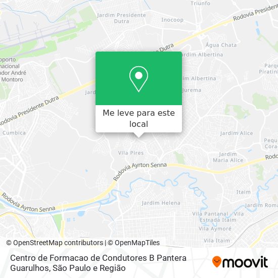 Centro de Formacao de Condutores B Pantera Guarulhos mapa