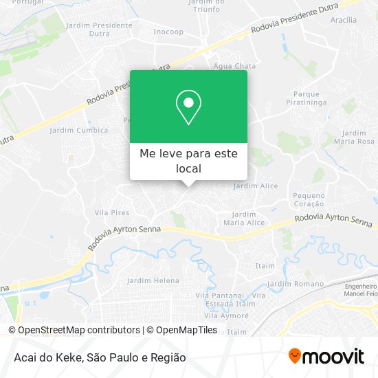 Acai do Keke mapa