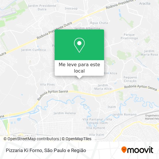 Pizzaria Ki Forno mapa