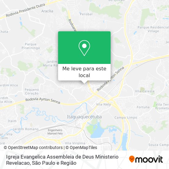 Igreja Evangelica Assembleia de Deus Ministerio Revelacao mapa