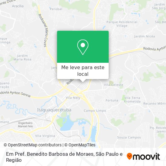 Em Pref. Benedito Barbosa de Moraes mapa