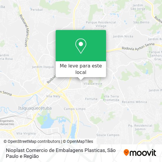 Nioplast Comercio de Embalagens Plasticas mapa