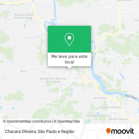 Chacara Oliveira mapa