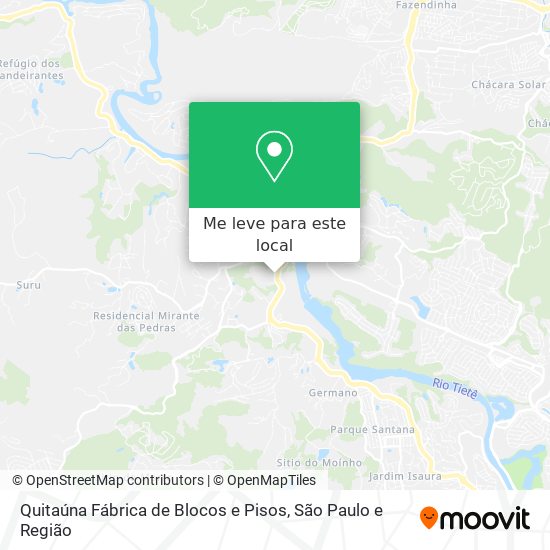 Quitaúna Fábrica de Blocos e Pisos mapa