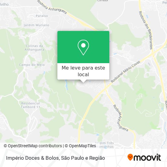 Império Doces & Bolos mapa