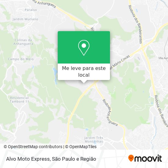 Alvo Moto Express mapa