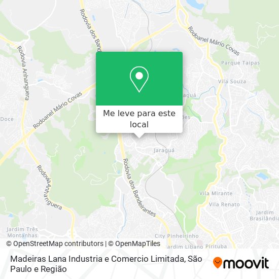 Madeiras Lana Industria e Comercio Limitada mapa