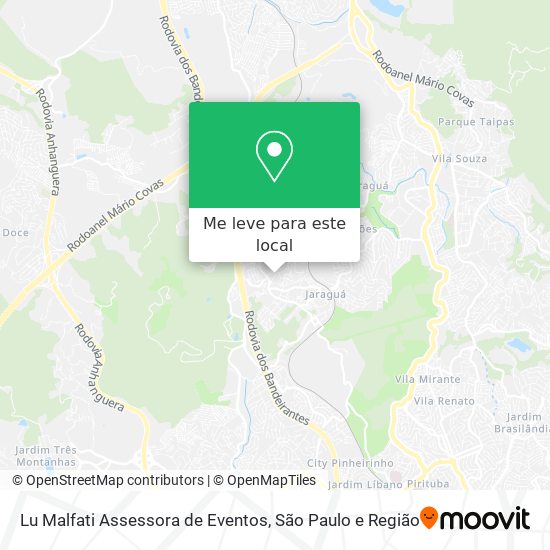 Lu Malfati Assessora de Eventos mapa