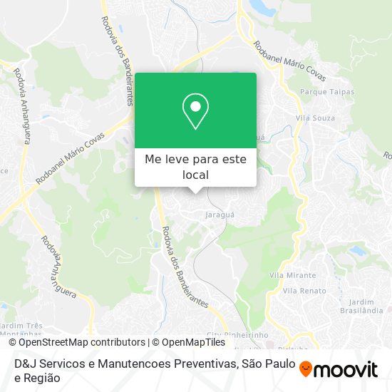 D&J Servicos e Manutencoes Preventivas mapa