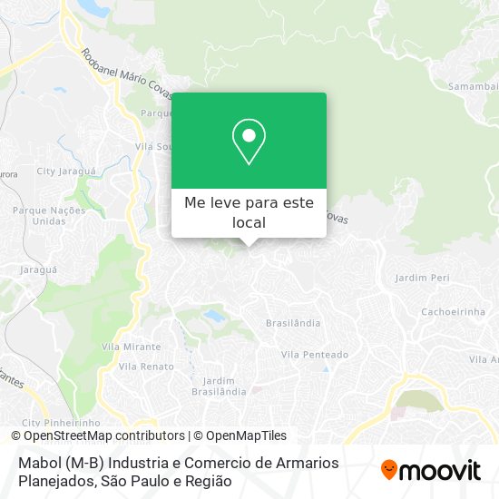 Mabol (M-B) Industria e Comercio de Armarios Planejados mapa