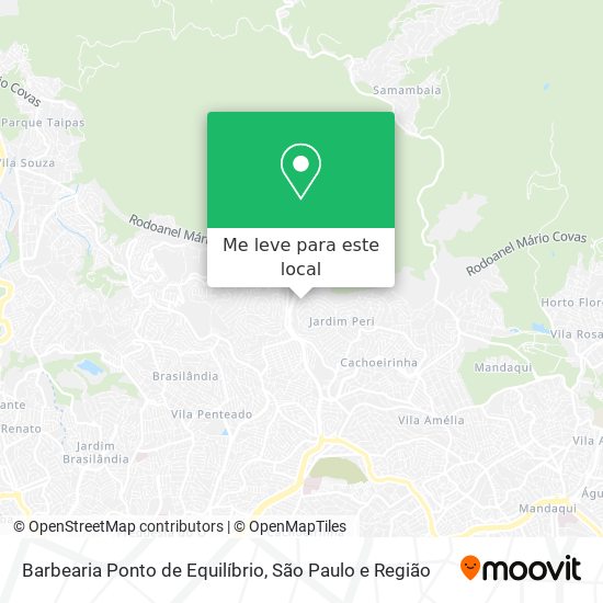 Barbearia Ponto de Equilíbrio mapa