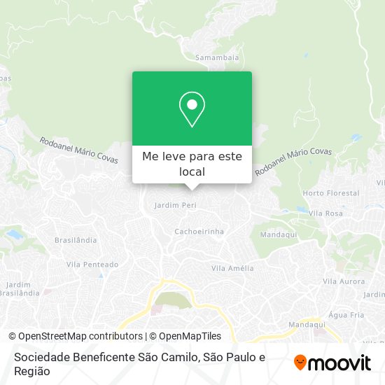 Sociedade Beneficente São Camilo mapa