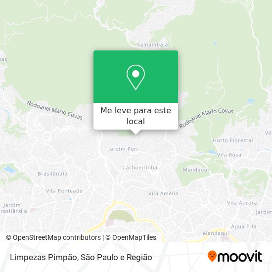 Limpezas Pimpão mapa