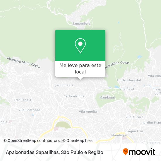 Apaixonadas Sapatilhas mapa