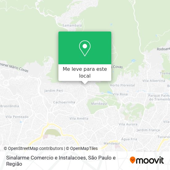 Sinalarme Comercio e Instalacoes mapa