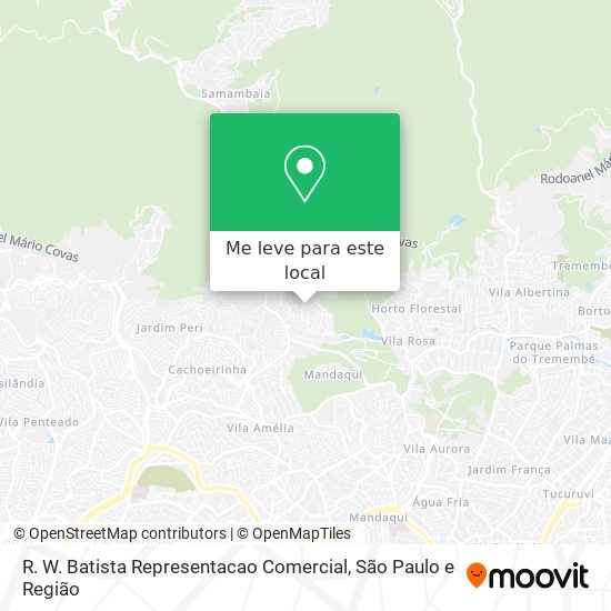 R. W. Batista Representacao Comercial mapa