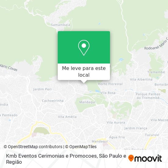 Kmb Eventos Cerimonias e Promocoes mapa