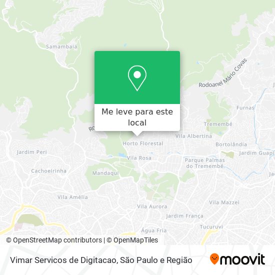 Vimar Servicos de Digitacao mapa