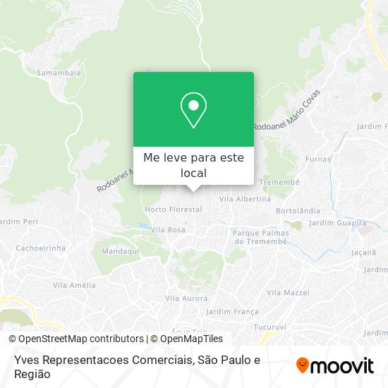 Yves Representacoes Comerciais mapa