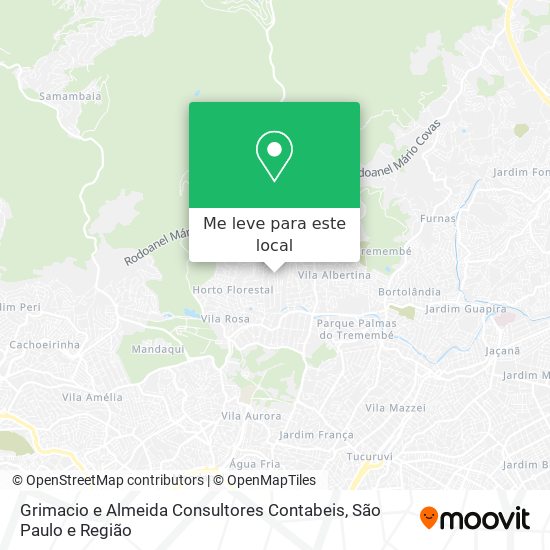 Grimacio e Almeida Consultores Contabeis mapa