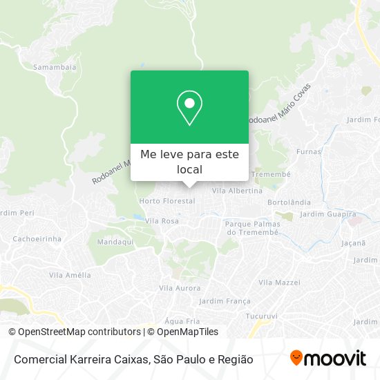 Comercial Karreira Caixas mapa