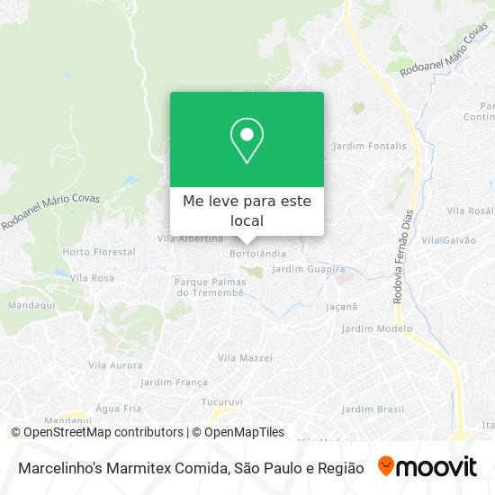 Marcelinho's Marmitex Comida mapa