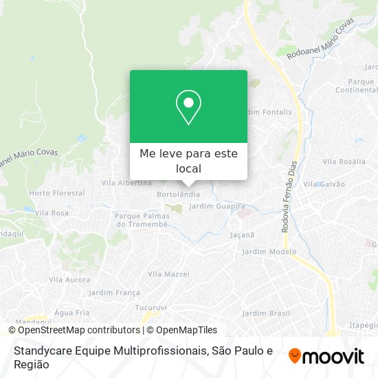 Standycare Equipe Multiprofissionais mapa