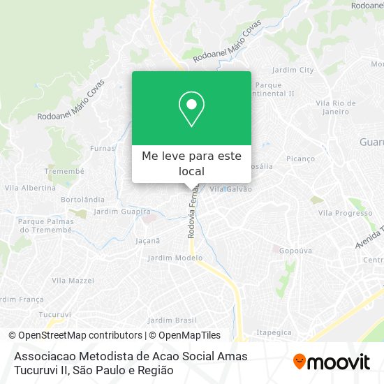 Associacao Metodista de Acao Social Amas Tucuruvi II mapa