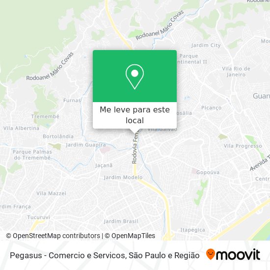 Pegasus - Comercio e Servicos mapa