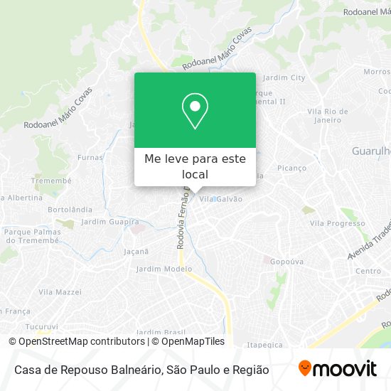 Casa de Repouso Balneário mapa