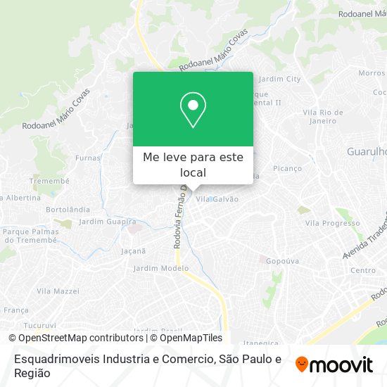 Esquadrimoveis Industria e Comercio mapa