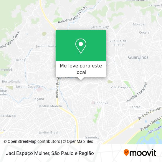 Jaci Espaço Mulher mapa