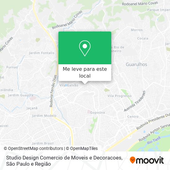 Studio Design Comercio de Moveis e Decoracoes mapa