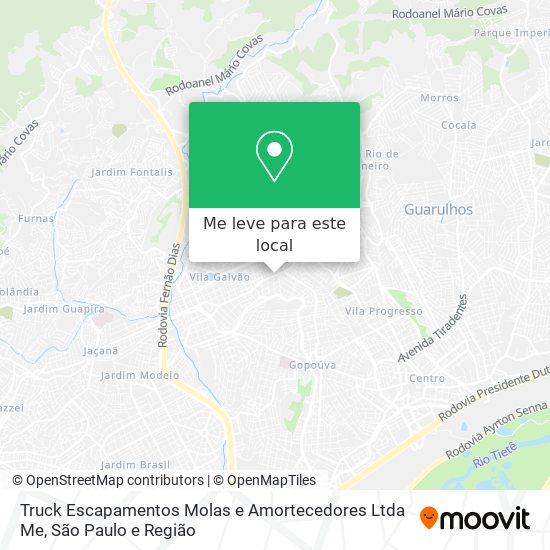 Truck Escapamentos Molas e Amortecedores Ltda Me mapa