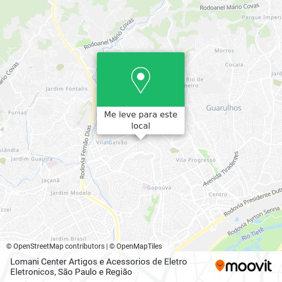 Lomani Center Artigos e Acessorios de Eletro Eletronicos mapa