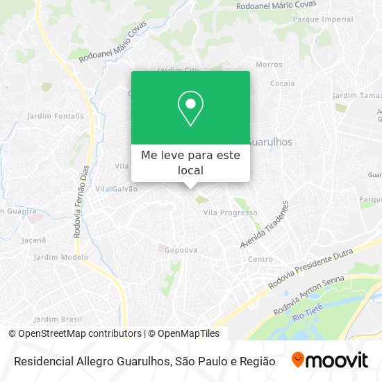 Residencial Allegro Guarulhos mapa