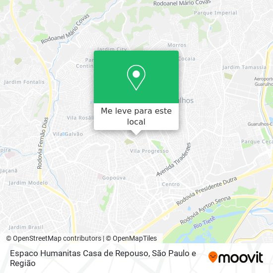 Espaco Humanitas Casa de Repouso mapa