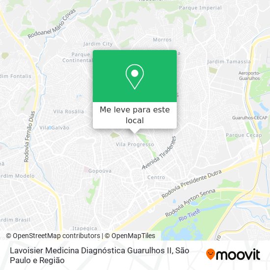 Lavoisier Medicina Diagnóstica Guarulhos II mapa