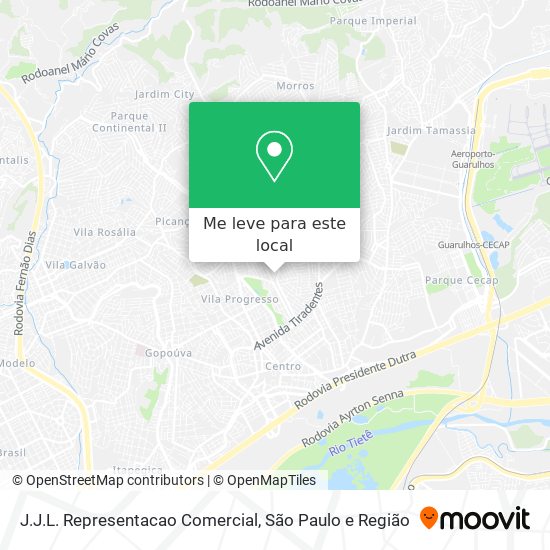 J.J.L. Representacao Comercial mapa